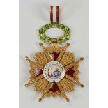 2.1.) EuropaSpanien: Orden Isabella der Katholischen, 2. Modell (1847-1868), Komtur Kreuz.Gold,