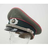 4.1.) Uniformen / KopfbedeckungenWehrmacht: Schirmmütze für Offiziere der Panzertruppe - Erel