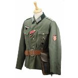 4.1.) Uniformen / KopfbedeckungenWehrmacht: Uniformnachlass eines Hauptmann des Transport-