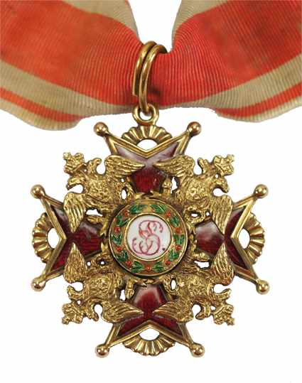 2.2.) WeltRussland: Kaiserlicher und Königlicher Orden vom heiligen Stanislaus, 2. Modell, 1. Typ (