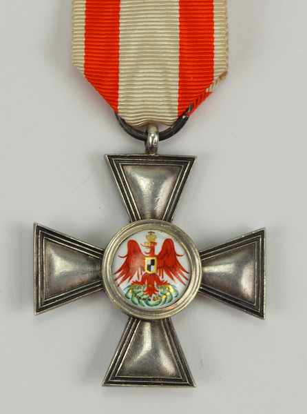 1.1.) Kaiserreich (bis 1933)Preussen: Roter Adler Orden, 3. Modell (1854-1885), 4. Klasse.Silber,