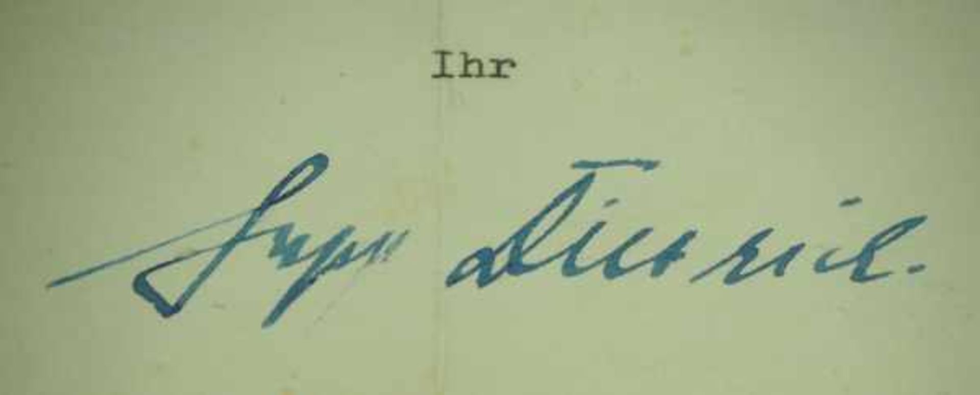3.3.) AutographenDokumente aus dem Nachlass des Ritterkreuzträgers SS-Brigadeführer August Wilhelm - Image 11 of 14