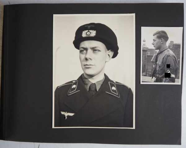 3.2.) Fotos / PostkartenFotoalbum: RAD, Wehrmacht und Bundeswehr.Kunstledereinband, mit - Image 4 of 12