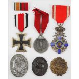 Nachlass eines Frontoffiziers.1.) Eisernes Kreuz, 1939, 2. Klasse, 2.) Medaille Winterschlacht im