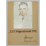 Erdmenger, Hans.(1903-1943). Ihm wurde das Ritterkreuz als Korvettenkapitän und Kommandant des