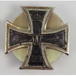 Preussen: Eisernes Kreuz, 1914, 1. Klasse - Schraubscheibe.Silber, Schwärzung erneuert, an
