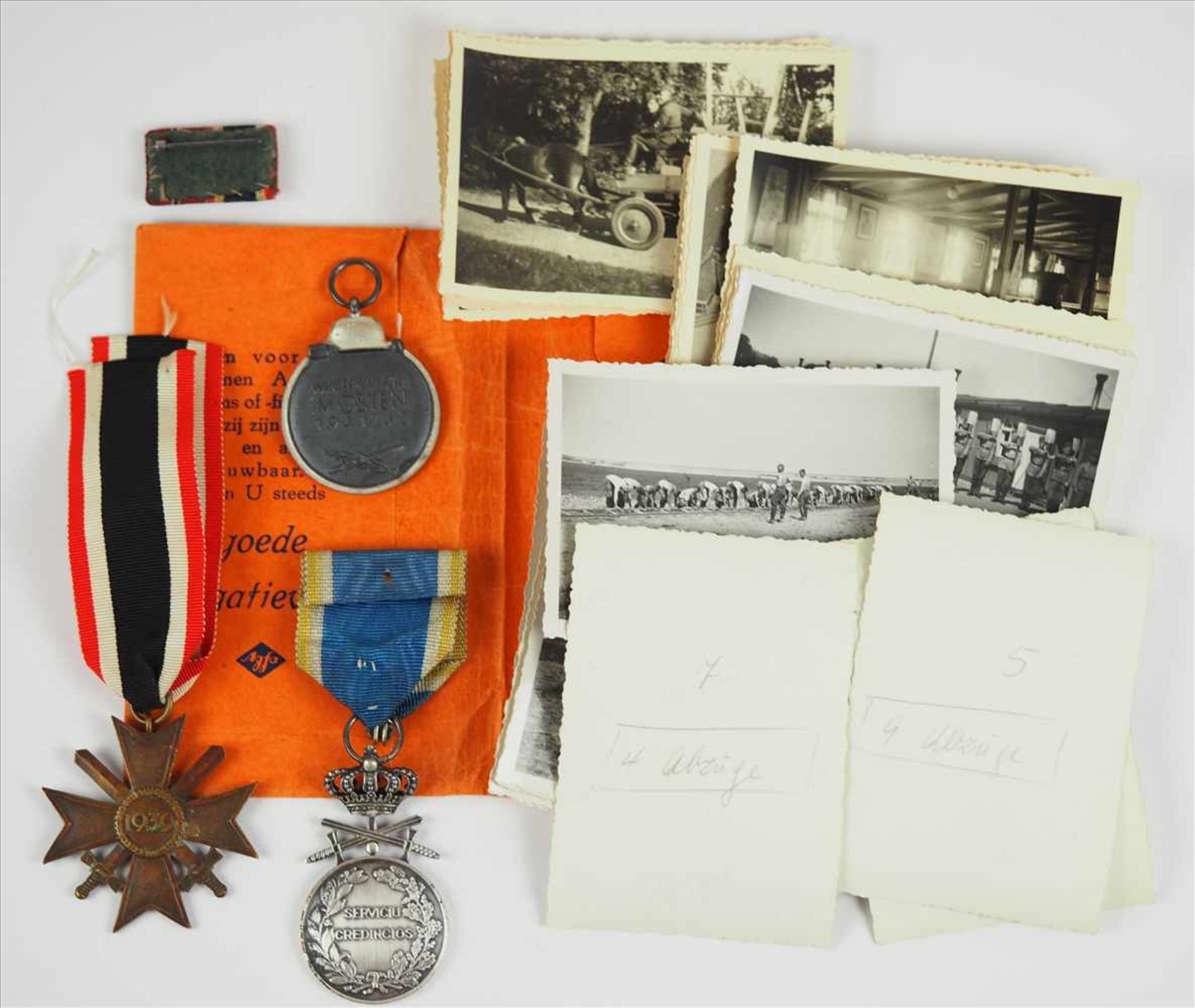 Nachlass eines Balkan-Kämpfers.1.) Kriegsverdienstkreuz, 2. Klasse mit Schwertern, 2.) Medaille - Image 2 of 2