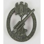 Flakkampfabzeichen des Heeres - W.H.Kriegsmetall, durchbrochen gefertigt, rückseitig W.H. WIEN