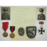 Nachlass eines Serganten und Krim Veteranen.1.) Eisernes Kreuz, 1939, 2. Klasse, 2.) Medaille zur