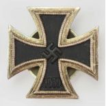 Eisernes Kreuz, 1939, 1. Klasse - Schraubscheibe.Geschwärzter Eisenkern, silberne Zarge, an