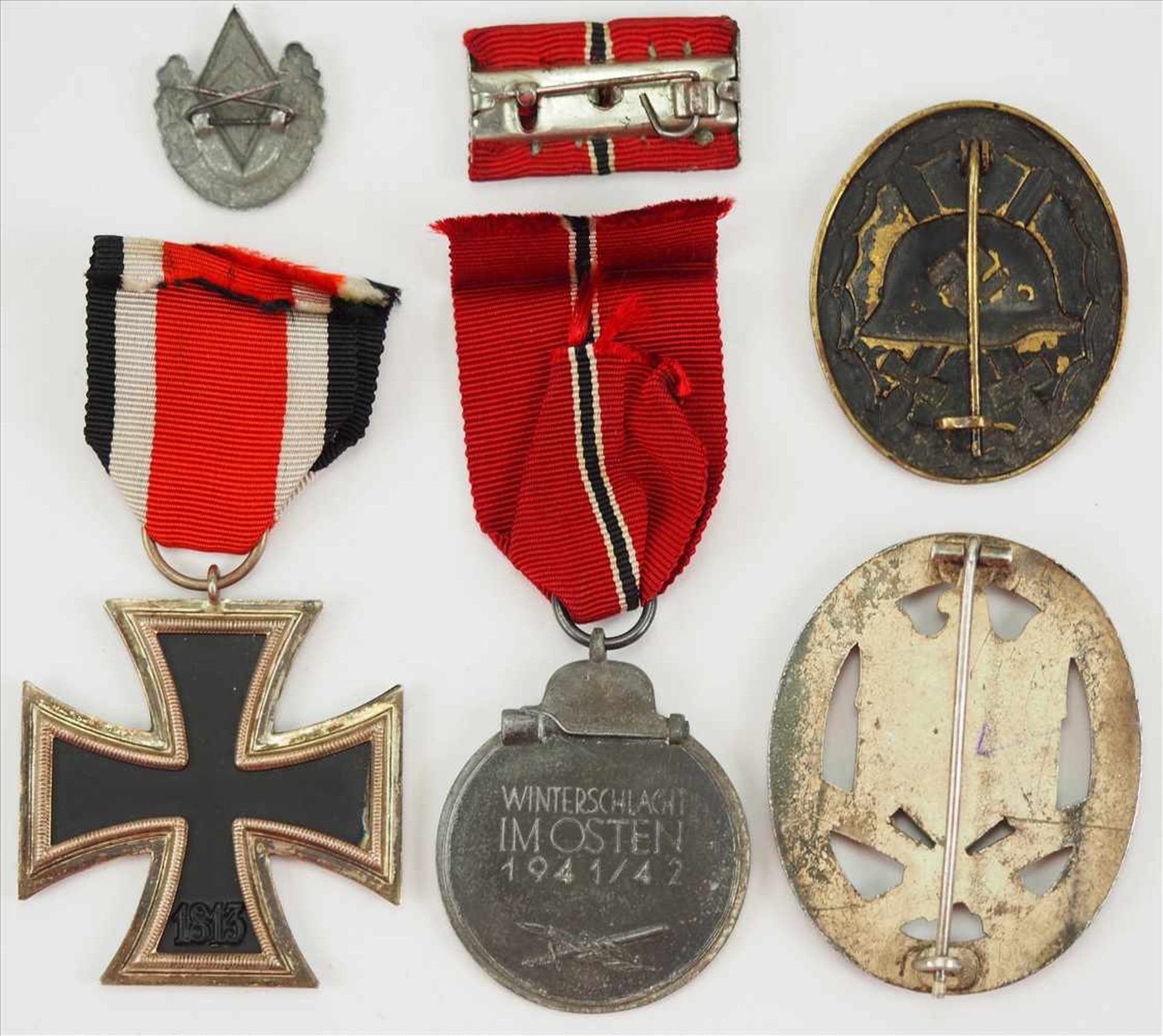 Nachlass eines Frontsoldaten.1.) Eisernes Kreuz, 1939, 2. Klasse, 2.) Medaille Winterschlacht im - Image 2 of 2