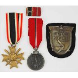 Nachlass eines Panzermannes und Krim-Veteranen.1.) Kriegsverdienstkreuz, 2. Klasse mit Schwertern,