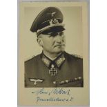 Mikosch, Hans.(1898-1993). Generalleutnant und Kommanderu des Pionier-Regts.-Stab z.b.B. 677, Träger