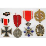 Nachlass eines Tapferkeitsoffiziers.1.) Eisernes Kreuz, 1939, 2. Klasse, 2.) Medaille Winterschlacht