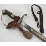 Schweiz: Kavallerie Degen M1899.Aufwendig beidseitig geätzte Klinge, an der Wurzel Hersteller J.