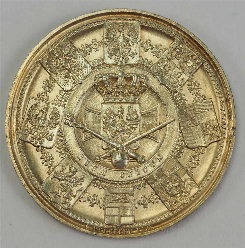 Preussen: Medaille auf die Krönung von König Wilhelm und Königin Augusta.Silber, - Image 2 of 2