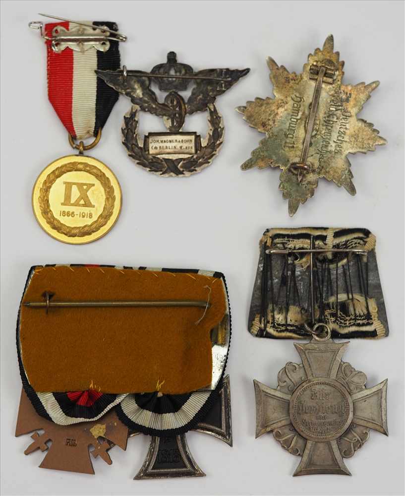 Preussen: Nachlass eines Eisenbahners.Ordenschnalle mit: 1.) Eisernes Kreuz, 1914, 2. Klasse, 2.) - Image 2 of 2