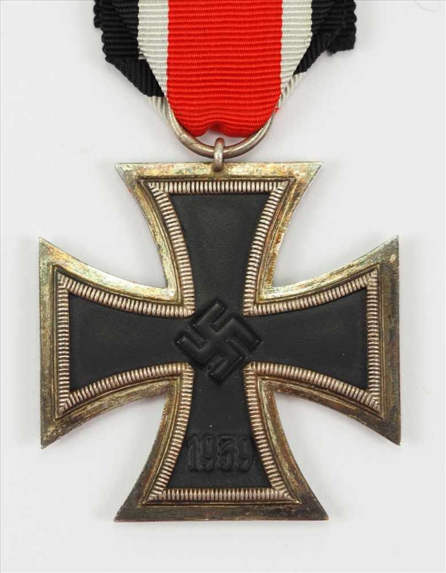 Eisernres Kreuz, 1939, 2. Klasse - Übergröße.Geschwärzter Eisenkern, silberne Zarge, polierte