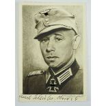 Schuler, Emil.(1902-1983). Oberst und Kommandeur des Gebirgs-Jäger-Regiment 218. Träger des