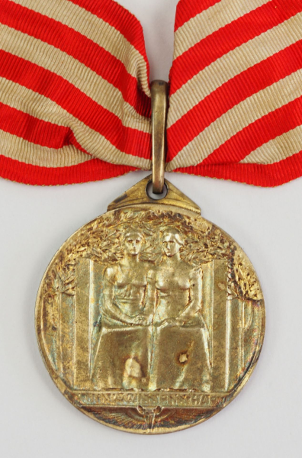 Hessen: Goldene Verdienstmedaille für Kunst und Wissenschaft (1904-1918).Silber vergoldet, am