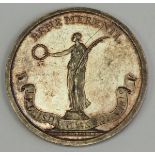 Lübeck: Bene Merenti Medaille 1819.Silber, feine Prägung, im Dedikationsband Beliehenengravur,