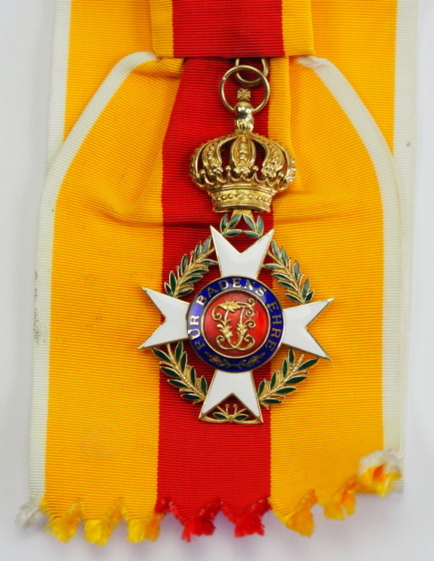 Baden: Militärischer Karl-Friedrich-Verdienstorden, Großkreuz Kleinod - Zweitstück.Gold, teilweise - Bild 3 aus 4