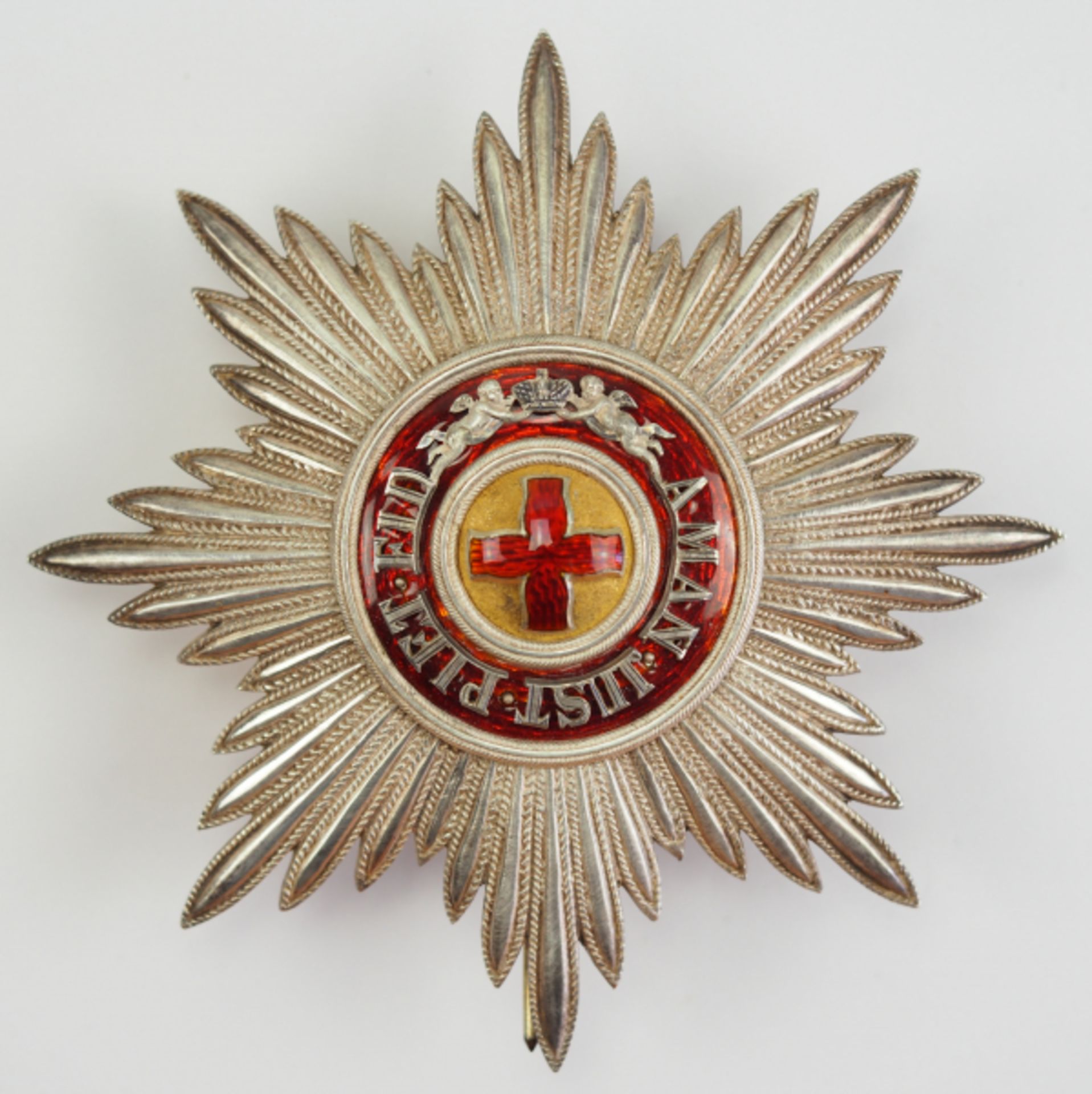 Russland: Orden der hl. Anna, 2. Modell (1810-1917), 1. Klasse Stern.Silber, das mehrteilige