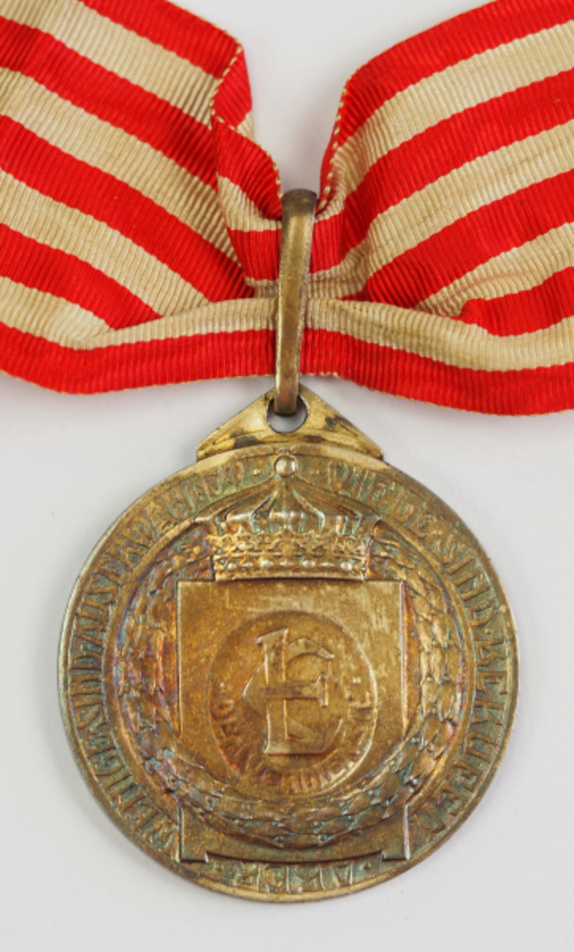 Hessen: Goldene Verdienstmedaille für Kunst und Wissenschaft (1904-1918).Silber vergoldet, am - Bild 2 aus 2