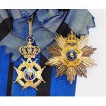 Belgien: Orden Leopold II., 2. Modell (seit 1951), Großkreuz Satz.1.) Kleinod: Silber vergoldet, das