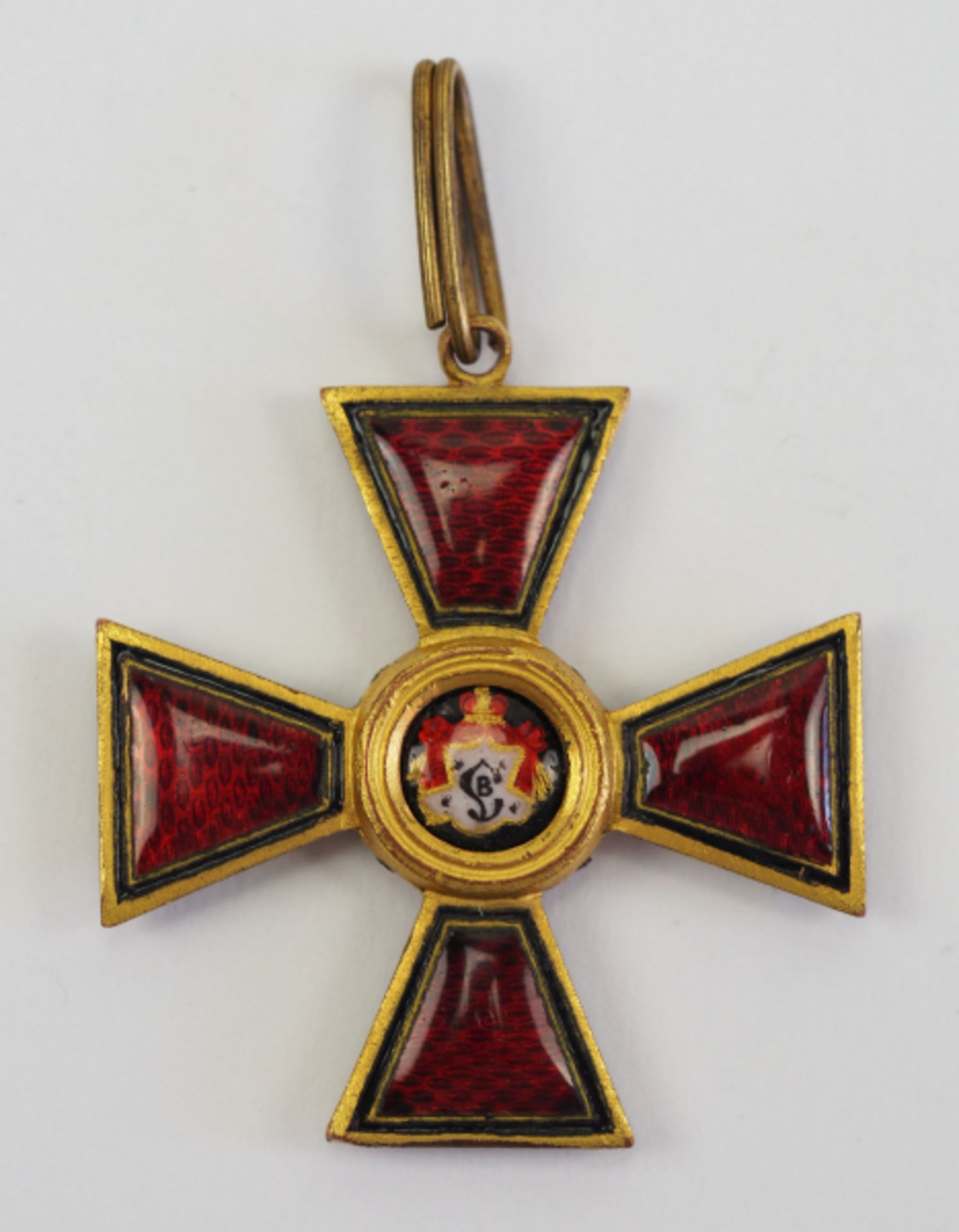 Russland: St. Wladimir Orden, 3. Klasse.Bronze vergoldet, teilweise emailliert, separat