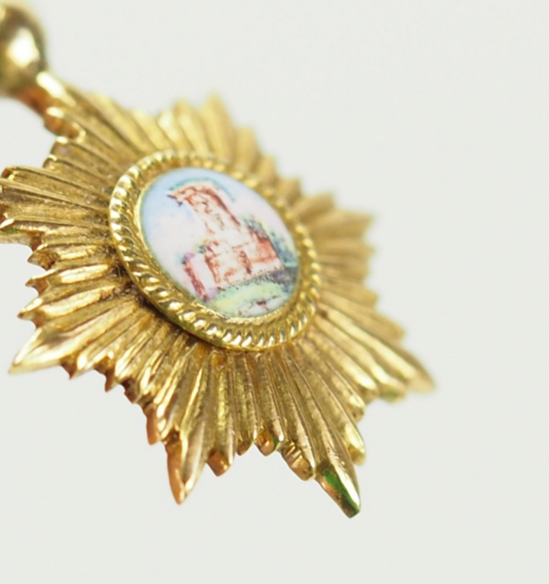 Baden: Großherzoglicher Orden vom Zähringer Löwen, Großkreuz Stern Miniatur.Gold, das Medaillon - Bild 4 aus 4