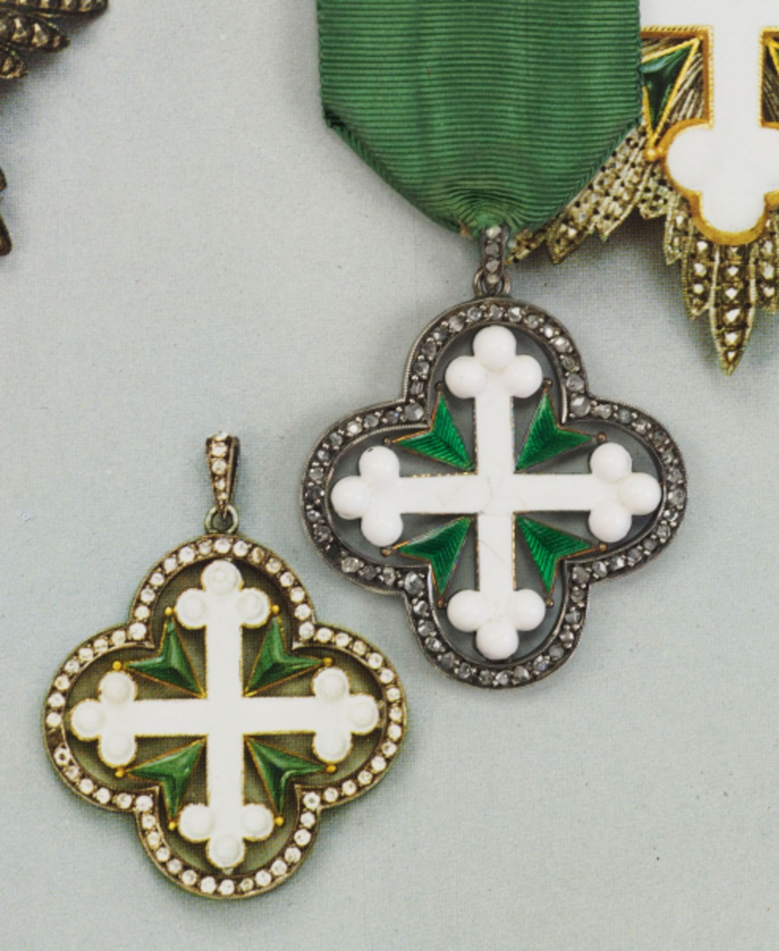 Italien: Ritterorden des heiligen Mauritius und heiligen Lazarus, Kleindekoration des Großkreuzes. - Bild 6 aus 6