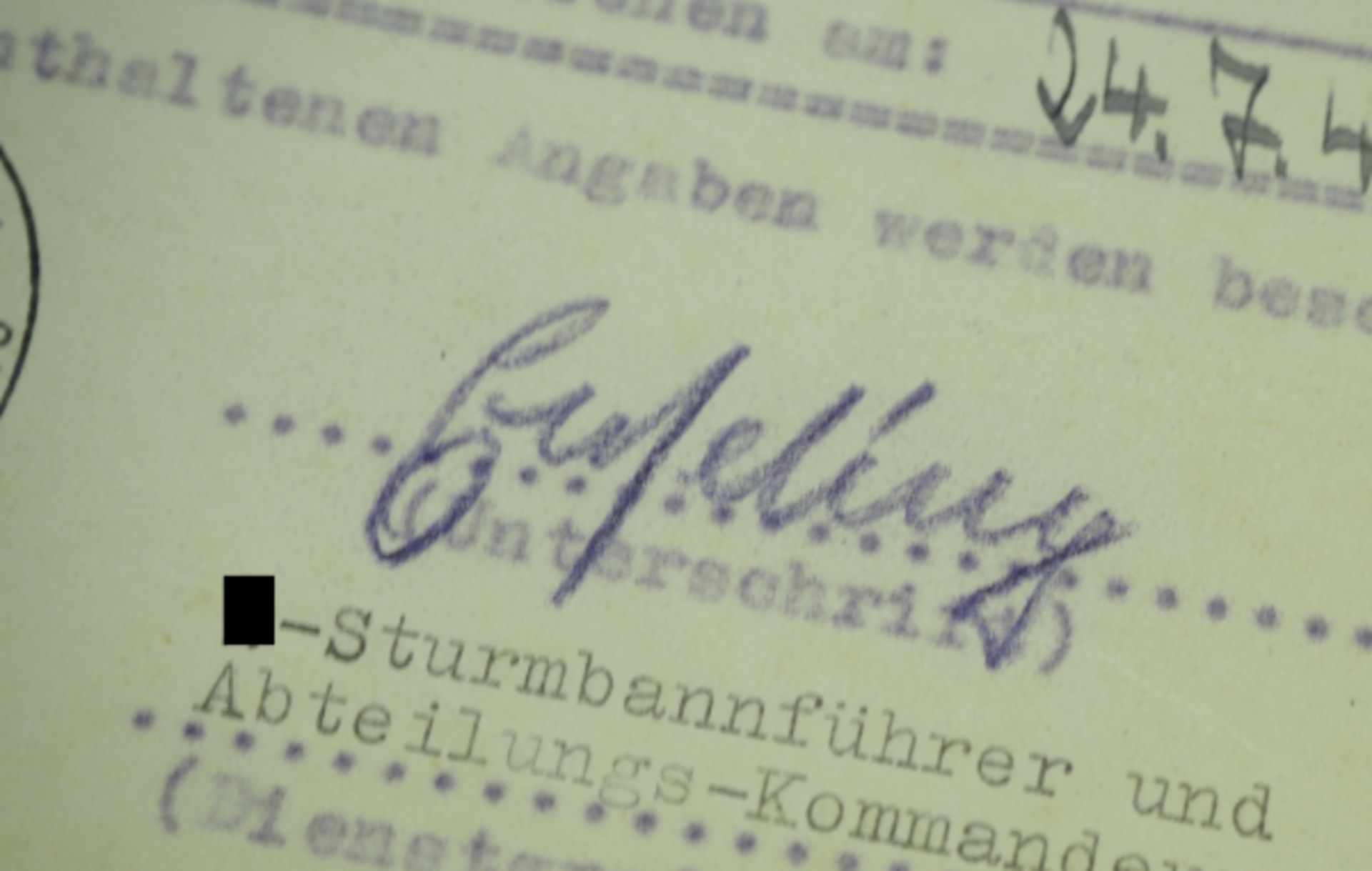 Tychsen, Christian / Enseling, Rudolf.Antrag auf Verleihung der 2. Stufe des Panzerkampfabzeichen in - Image 2 of 4