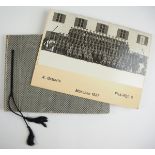 Fotoalbum der 4. Batterie, Flak-Regiment 5 - München 1937.Karierter Einband, 85 Fotos, diverse