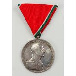 Ungarn: Große Tapferkeitsmedaille, in Silber.Bronze versilbert, im Rand BRONZE gepunzt, an