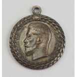 Russland: Medaille Nikolaus II., für tadellosen Polizeidienst, in Silber.Silber.Zustand: II