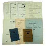 Wehrmacht / Luftwaffe: Dokumenten-Vorlagen.Diverse, u.a. Soldbuch, Wehrpass, Urkunden,