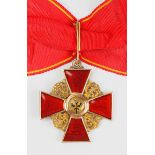 Russland: Orden der hl. Anna, 2. Modell (1810-1917), 2. Klasse, für Nicht-Christen.Gold, teilweise