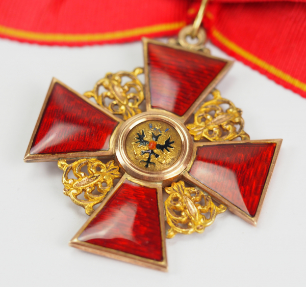 Russland: Orden der hl. Anna, 2. Modell (1810-1917), 2. Klasse, für Nicht-Christen.Gold, teilweise - Image 2 of 6