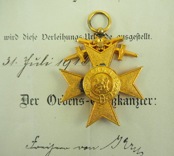 Bayern: Nachlass eines Feldpostsekretärs mit dem Militär-Verdienst-Kreuz 1. Klasse mit Schwertern. - Image 3 of 4