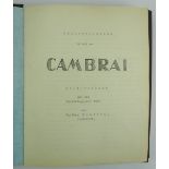 Selbsterlebtes in und um CAMBRAI - Bild-Bericht aus dem Weltkriegsjahr 1917.Grüner Halbledereinband,