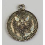 Russland: Medaille auf die Für die Befriedung von Ungarn und Siebenbürgen.Silber.Zustand: I-II