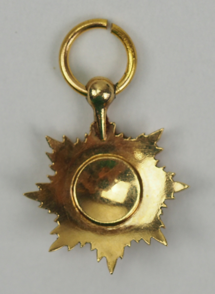 Baden: Großherzoglicher Orden vom Zähringer Löwen, Großkreuz Stern Miniatur.Gold, das Medaillon - Image 3 of 4
