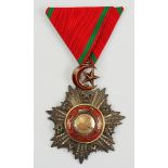Türkei: Medjidjie-Orden, 5. Klasse.Silber, der Korpus brillantiert und durchbrochen gefertigt, das