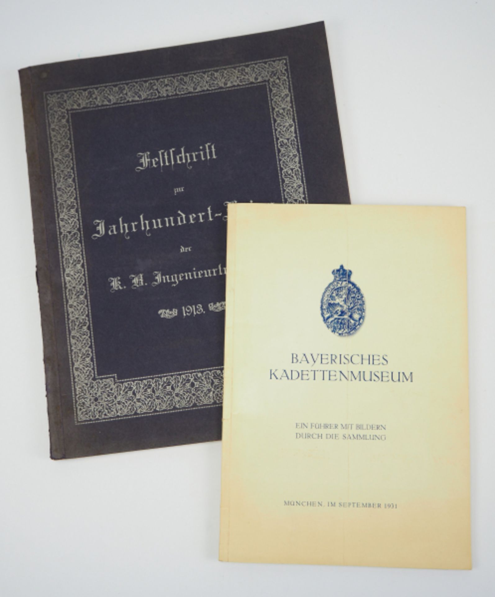 Bayerisches Kadettenmuseum.Ein Führer mit Bildern durch die Sammlung. München, 1931. Gedenkschrift