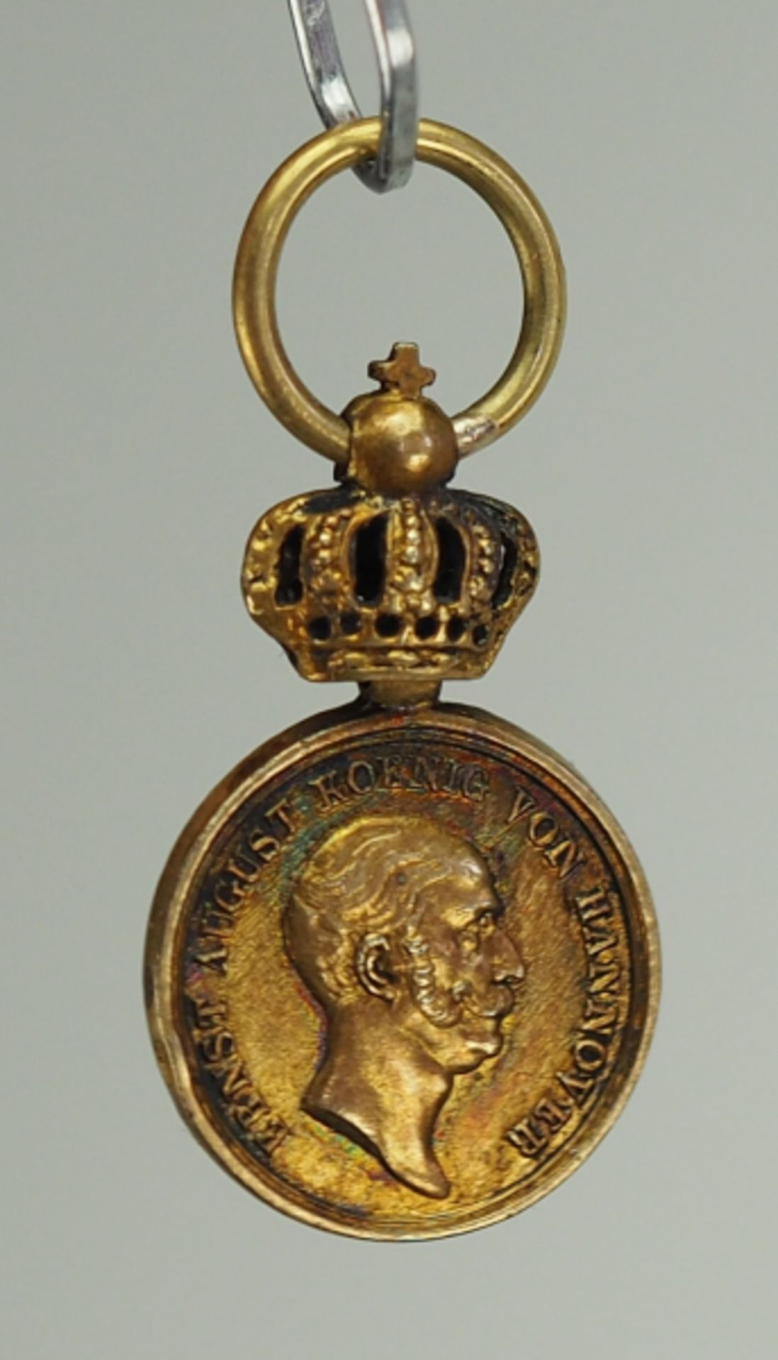 Hannover: Goldene Ehren-Medaille für Kunst und Wissenschaft, (1843-1846), Miniatur.Gold, die