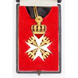 Preussen: Ritterlicher Orden St. Johannis zu Jerusalem, Balley Brandenburg, Rechtsritter, im Etui.