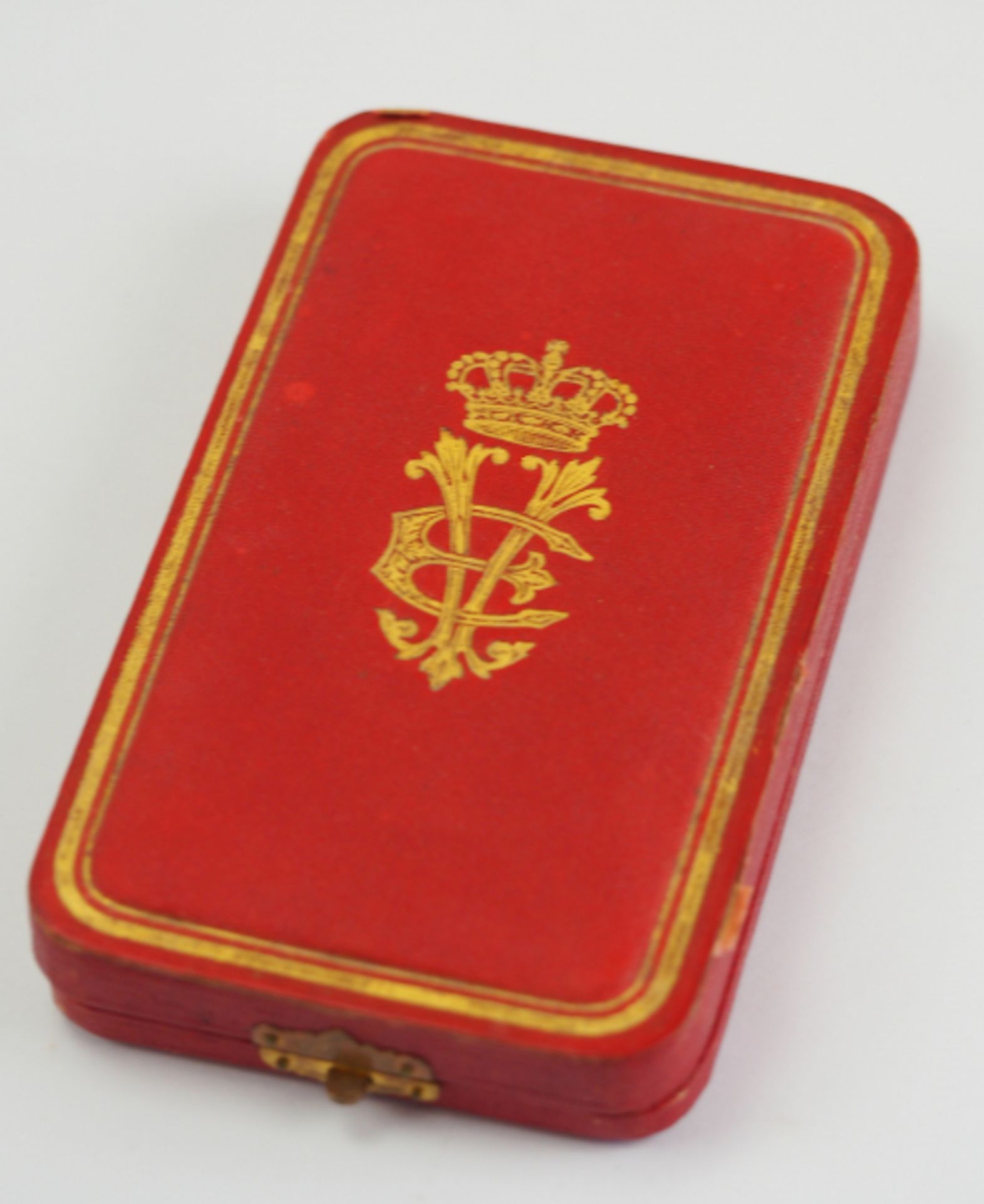 Italien: Orden der Krone von Italien, Komtur Kreuz, im Etui.Gold, teilweise emailliert, mehrteilig - Bild 4 aus 4