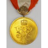 Preussen: Allgemeines Ehrenzeichen, in Gold, mit Jubiläumszahl 50 - GOLD.Gold, mit Jubiläumszahl