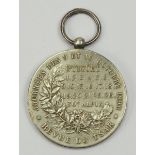 Russland: Französische Manöver Medaille 1896.Versilbert.Zustand: II